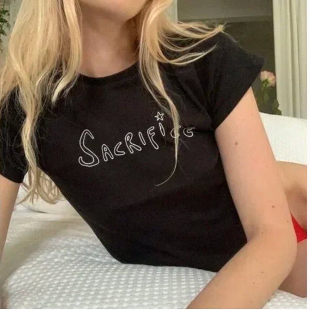 NWT Realisation Par Sacrifice Tee XSmall Black Logo Cotton Causal
